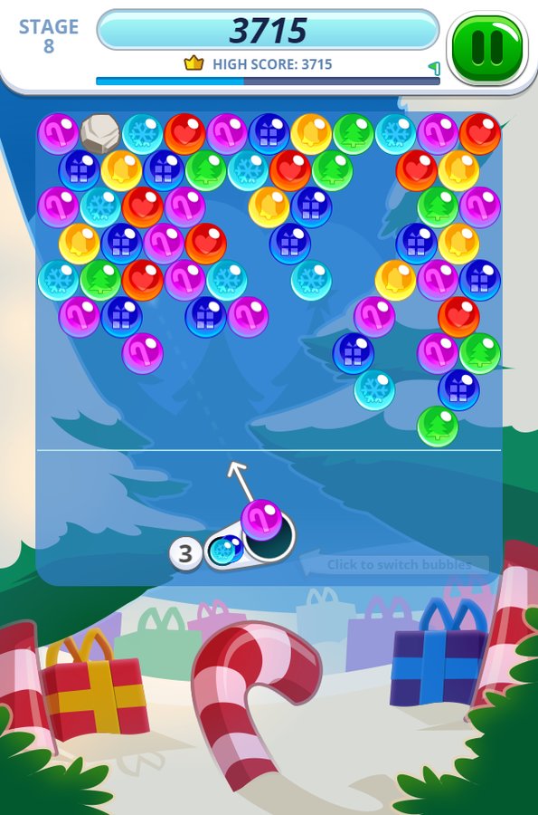 Bubble Charms Xmas - Jogue Bubble Charms Xmas Jogo Online