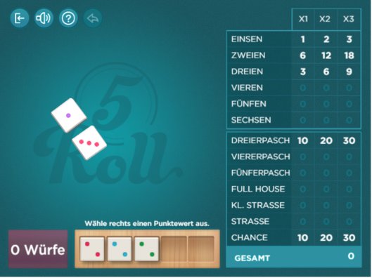 5 Roll - Screenshot 3