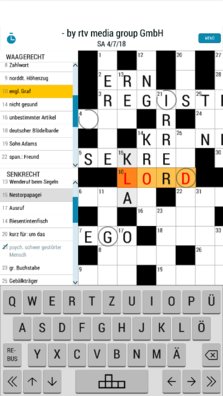 Tägliches Kreuzworträtsel - Screenshot 1
