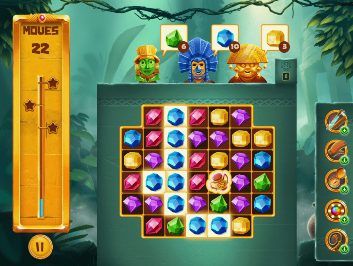 Jungle Jewels kostenlos spielen bei RTLspiele.de