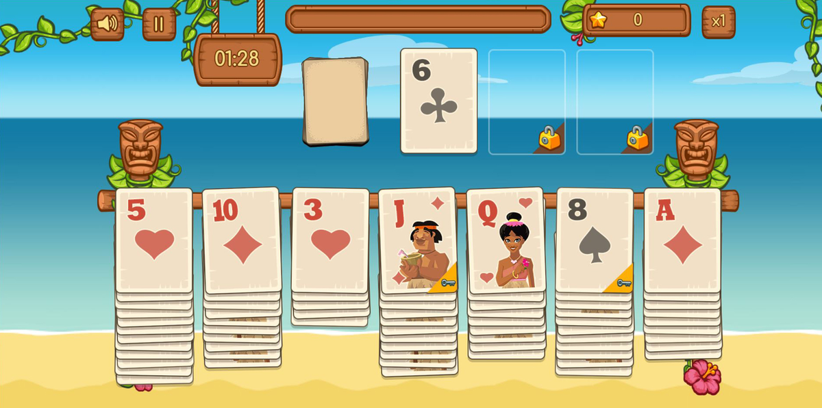 TiKi Solitaire kostenlos spielen bei RTLspiele.de