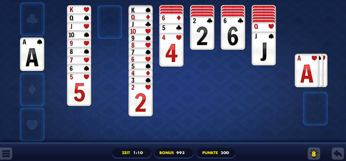 Solitaire Blue Daily Solitaire Blue kostenlos spielen bei RTLspiele.de