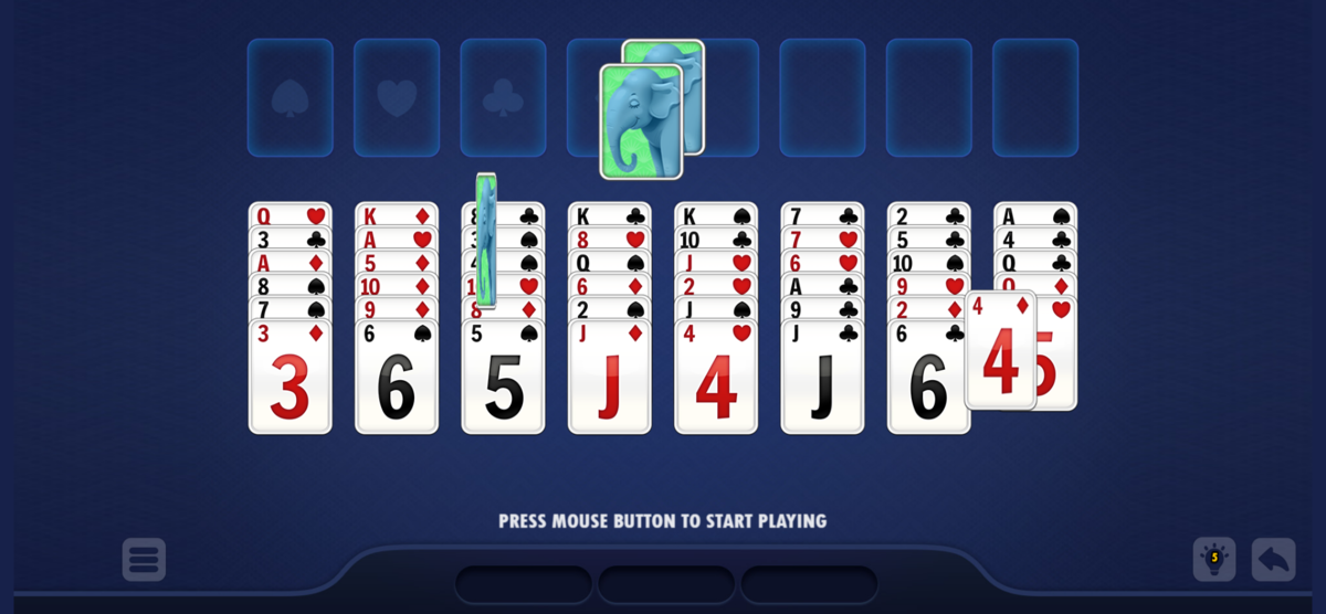 Freecell Solitaire Blue kostenlos spielen bei RTLspiele.de